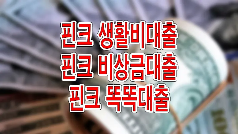 핀크 비상금대출 3종 금리 한도 조건 정리 주부 무직자 가능 1 핀크 비상금대출 3종 금리 한도 조건 정리 주부 무직자 가능