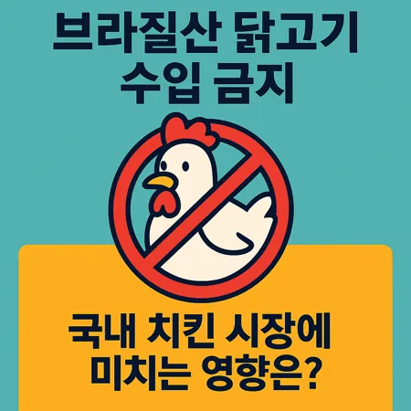 브라질산 닭고기 수입 금지, 국내 치킨 시장에 미치는 영향은? 1 브라질산 닭고기 수입 금지, 국내 치킨 시장에 미치는 영향은?