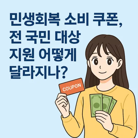 전국민 민생회복 25만원 지원금 어떻게 달라지나? 1 전국민 민생회복 25만원 지원금 어떻게 달라지나?