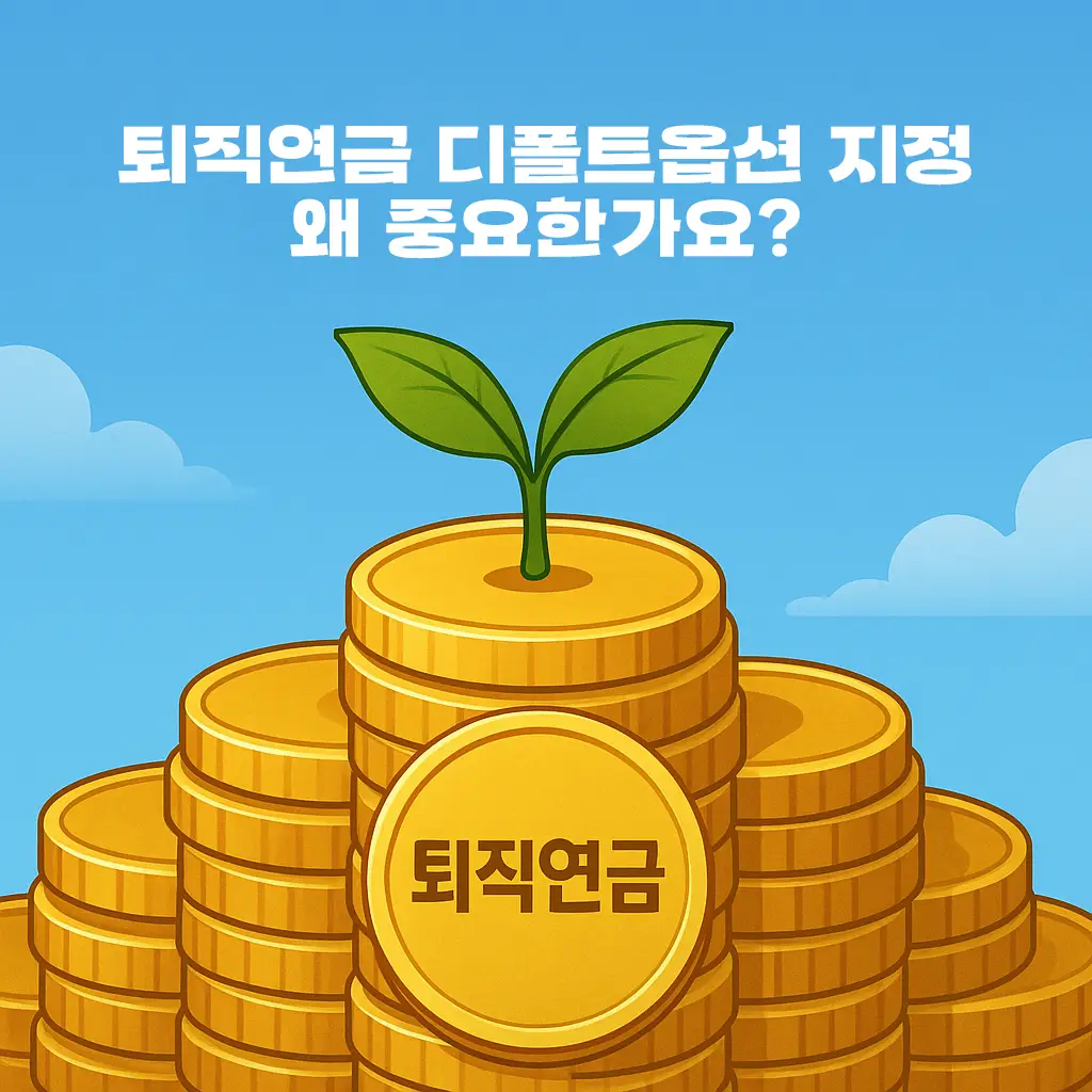 퇴직연금 디폴트옵션 지정, 왜 중요한가요? 1 퇴직연금, 왜 적극적으로 운용해야 할까요?