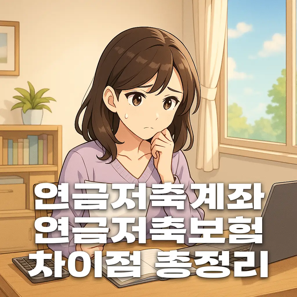 연금저축계좌와 연금저축보험의 차이점 총정리