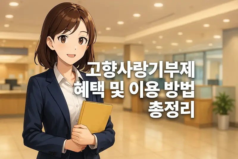 고향사랑기부제 혜택과 이용 방법 총정리