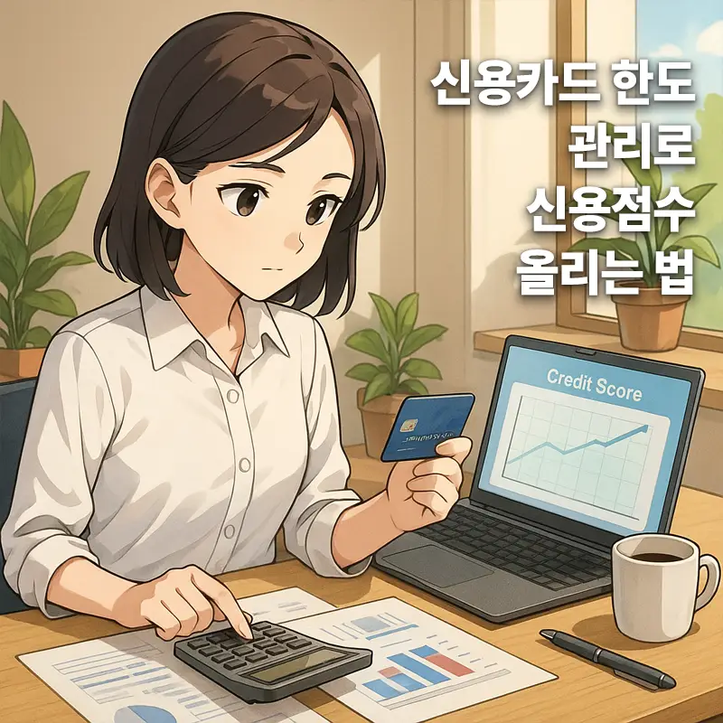 신용카드 한도 관리로 신용점수 올리는 법