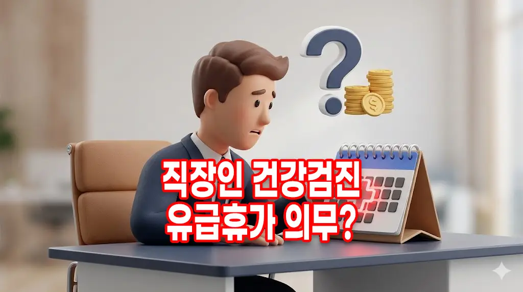 직장인 건강검진 유급휴가 의무 여부와 과태료 규정 완벽 정리